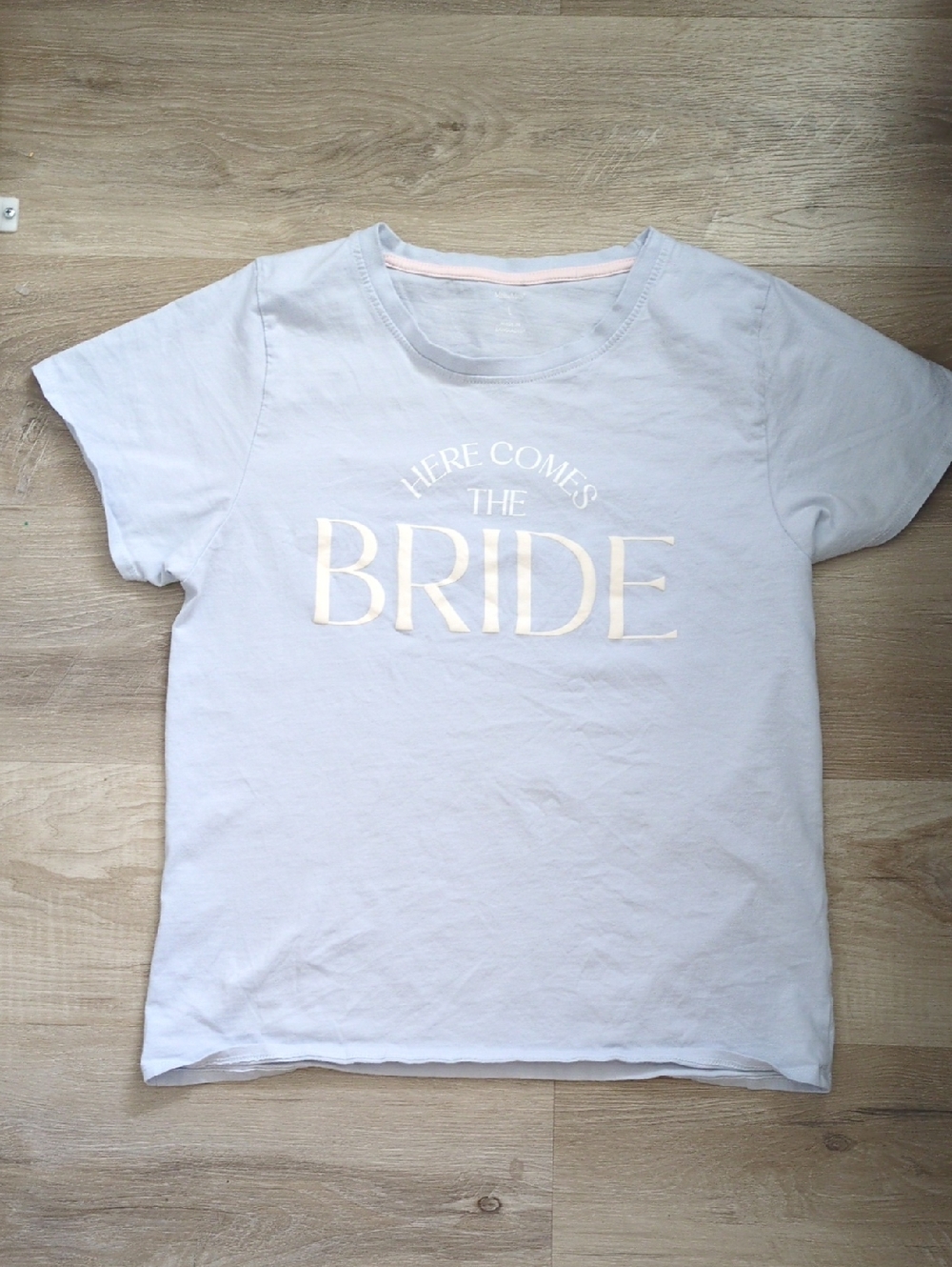 Here Comes The Bride Graphic Tee - Pale Blue